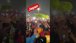 Japan stun football world in 'shocking' upset win ・カタールW杯現地からお届け！ドイツに勝った直後の映像