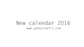 Printable calendar 2016 | Gabocreafit