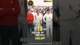 Incredible Test Match Victory After Follow-on - Watch to Believe! #shorts #short #cricket