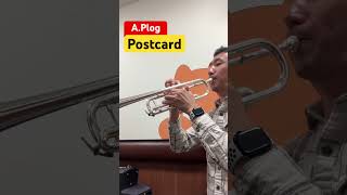 トランペットでまぁまぁ難しい無伴奏曲 plog postcard #trumpet #トランペット #solo