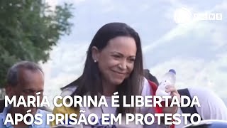 María Corina Machado é libertada após ser presa saindo de manifestação, diz oposição