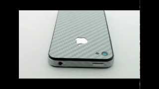 Silver Carbon Fiber iPhone 4