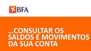 BFA Net - Consulta de Saldos e Movimentos