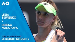Lesia Tsurenko v Rebeka Masarova Extended Highlights | Australian Open 2024 Second Round
