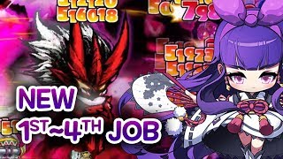 MapleStory Kanna 1st~4th Job Skills Revamp Showcase