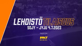 Bolt lehdistötilaisuus: SoJy - JyJu 4.7.2023