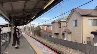 【相模線】下溝駅各駅停車茅ヶ崎行きE131系500番台到着発車