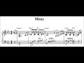 [Ballad Jazz Piano] Misty (sheet music)