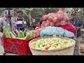 এক ঘণ্টায় বিক্রি হয় লাখ লাখ টাকার সবজি noakhali vegetable market kalbela