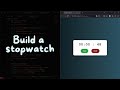 how to create a stopwatch using html, css and javascript (Asmr)
