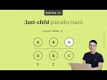 :last-child CSS pseudo-class selector - 🚀 Exercise - CSS selectors #css #CSSselectors
