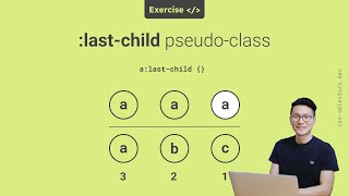 :last-child CSS pseudo-class selector - 🚀 Exercise - CSS selectors #css #CSSselectors