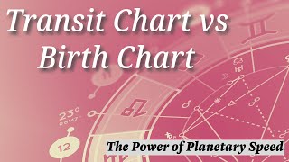 Transit Chart vs Birth Chart | The Power of Planetary Speed in Chart Conjunctions