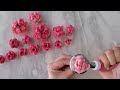 앙금플라워 핑크조색 꽃짜기 beanpaste flower piping 장미 작약 거베라 짜기