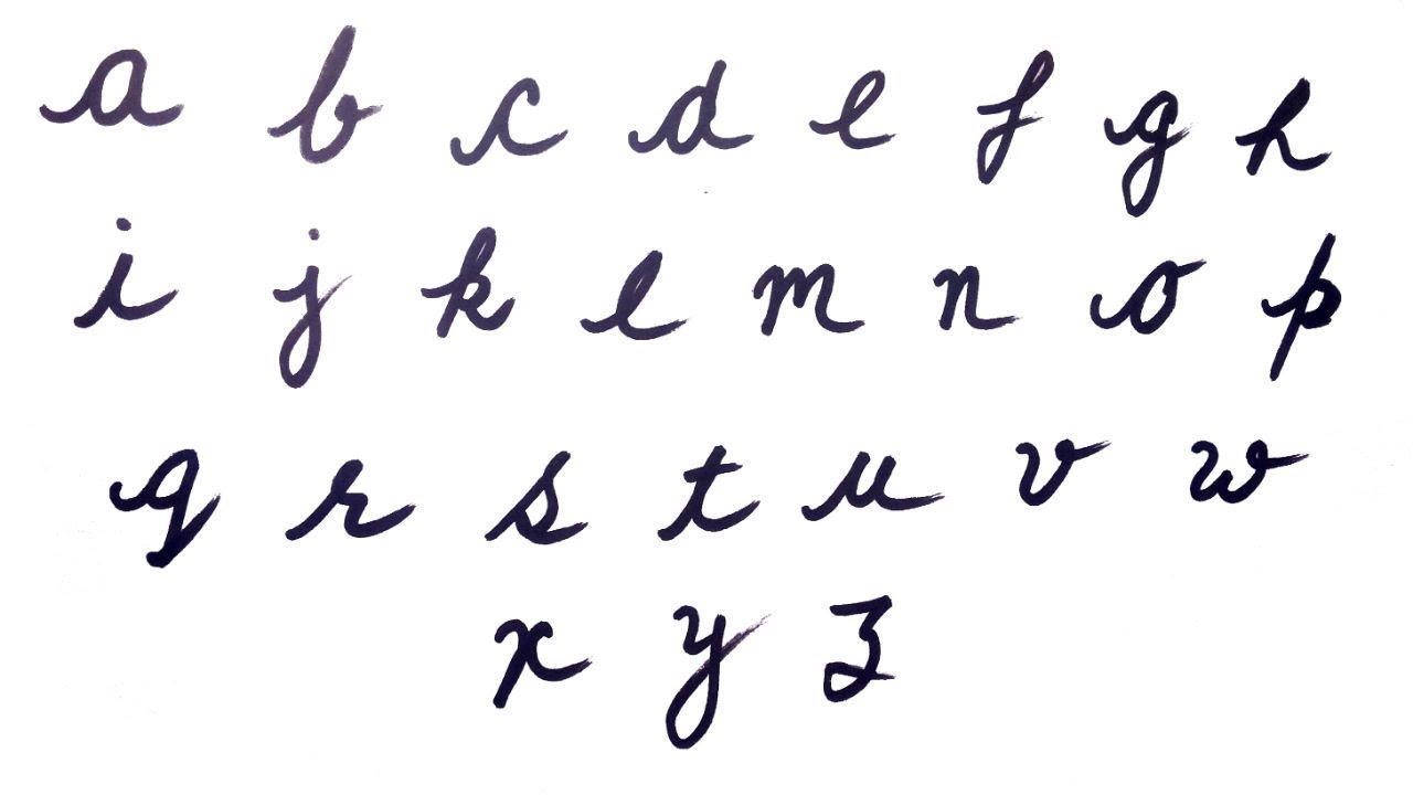 Small Abcd In Cursive Writing Small Abcd In Cursive Writing