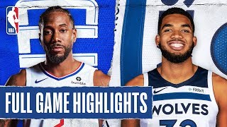 CLIPPERS at TIMBERWOLVES | FULL GAME HIGHLIGHTS | February 8, 2020