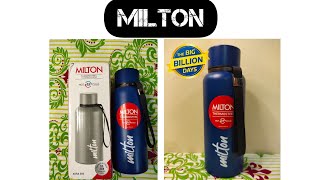 Milton Aura Thermosteel  24hrs Hot \u0026 cold 520ml bottle, Big Billion Days purchase unboxing