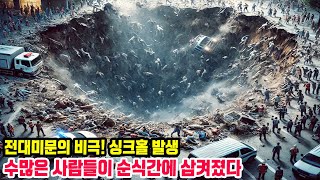 전대미문의 비극! 싱크홀 발생, 수많은 사람들이 순식간에 삼켜졌다