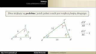 Podobieństwo trójkątów - teoria