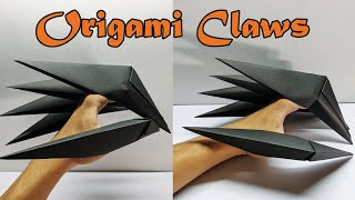 How to make paper claws - origami claws - Halloween claws