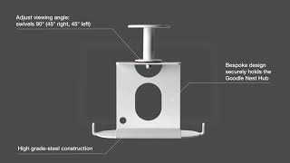 SoundXtra Under Cabinet Mount for Google Nest Hub