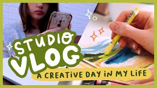 Studio Vlog | Day in the life of a freelance illustrator