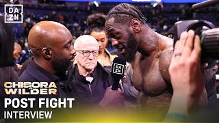 BOMB SQUADDD!! Deontay Wilder gets the job DONE! | Post Fight Interview