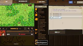 CodeCombat. Python solution. One wrong step