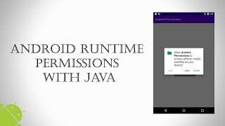 Android runtime permissions with Java