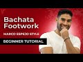 🆕 Bachata Footwork 👞 (Beginner Men Tutorial) Syncopated Steps 🕺🏻 Marco Espejo Style