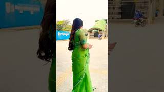 সবুজ শাড়ি মানেই আগুন🔥✨ #shortvideo