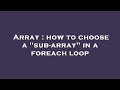 Array : how to choose a 