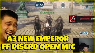 ASIA3 NEW EMPEROR ARRANTXA G | FF TALK`S ABOUT A3 SABUK WAR FF DISCORD OPEN MIC LT | FF VS HOF |MIR4