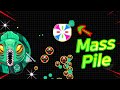 Mass Pile Troll. (AGAR.IO MOBILE) #Shorts