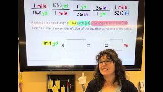 US customary length conversion involving dimensional analysis