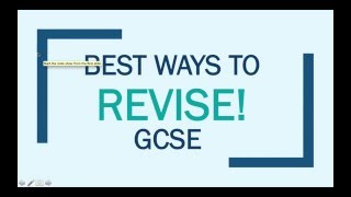 GCSE Revision TOP TIPS! - How to Revise for your GCSE Examinations