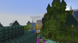 Minecraft / Exploring A Castle Entirely Made Of Slime | Slime Castle By CrackedCubes