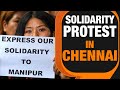 Manipur’s Kuki Zo people hold solidarity protest in Chennai for victims of Manipur violence