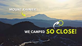 Epic Dispersed Camping SO CLOSE to Mount Rainier!