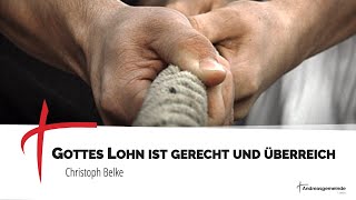 Livestream | Gottes Lohn ist gerecht und überreich | Christoph Belke | AGL [23.02.2025]