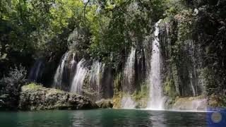 Waterfall sounds nature || Background music || relaxing music for stress relief || Forests sounds ||