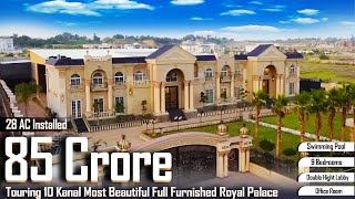 TOURING a 10 Kanal Most Beautiful \u0026 Luxurious Furnished Royal Palace For Sale In Gulberg Greens ISB