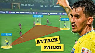 Kerala Blasters Vs Jamshedpur FC | Attacking Chances of KBFC in first Quarter | Noah-Peprah-Luna