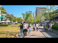 [4K HDR] Back to Normal Life Hongdae and Yeonnam-dong Cafe Street in Seoul Tour Korea Ambience