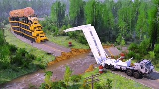 Amazing White Bridge Technology Saves Trucks on Dangerous Roads