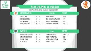 KNCB - Euro U17 Quadrangular Series - Round 2 - Netherlands v Sweden