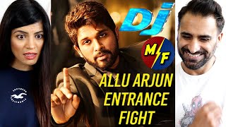 DJ - ALLU ARJUN INTRO FIGHT SCENE REACTION!! | Duvvada Jagannadhamn Best Action Scene