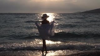 Woman By The Sea Stock Video