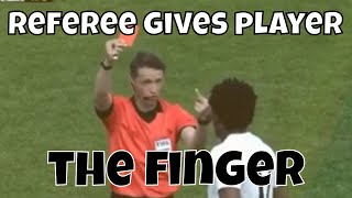 Referee Gives Player \