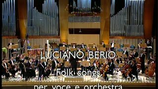 BERIO Folk Songs | L.Castellani, A.Mortari, RAI Napoli, L.Berio | video 1992 ®